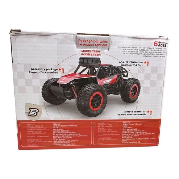 Bezgar Remote controlled car red 2.4 GHz - Picture 5 of 16